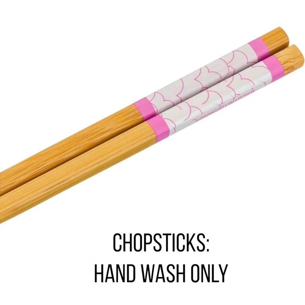 Care Bears‎ Ceramic Bowl with Chopsticks 20 oz Cartoo Ramen Noodle Soup Dish